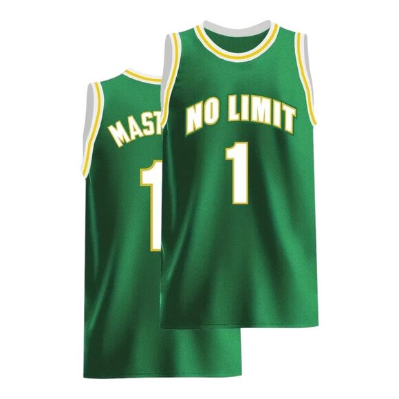 No Limit Records Master P Basketball Jersey #1 Hip Hop Rap Green Men's - Picture 1 of 5